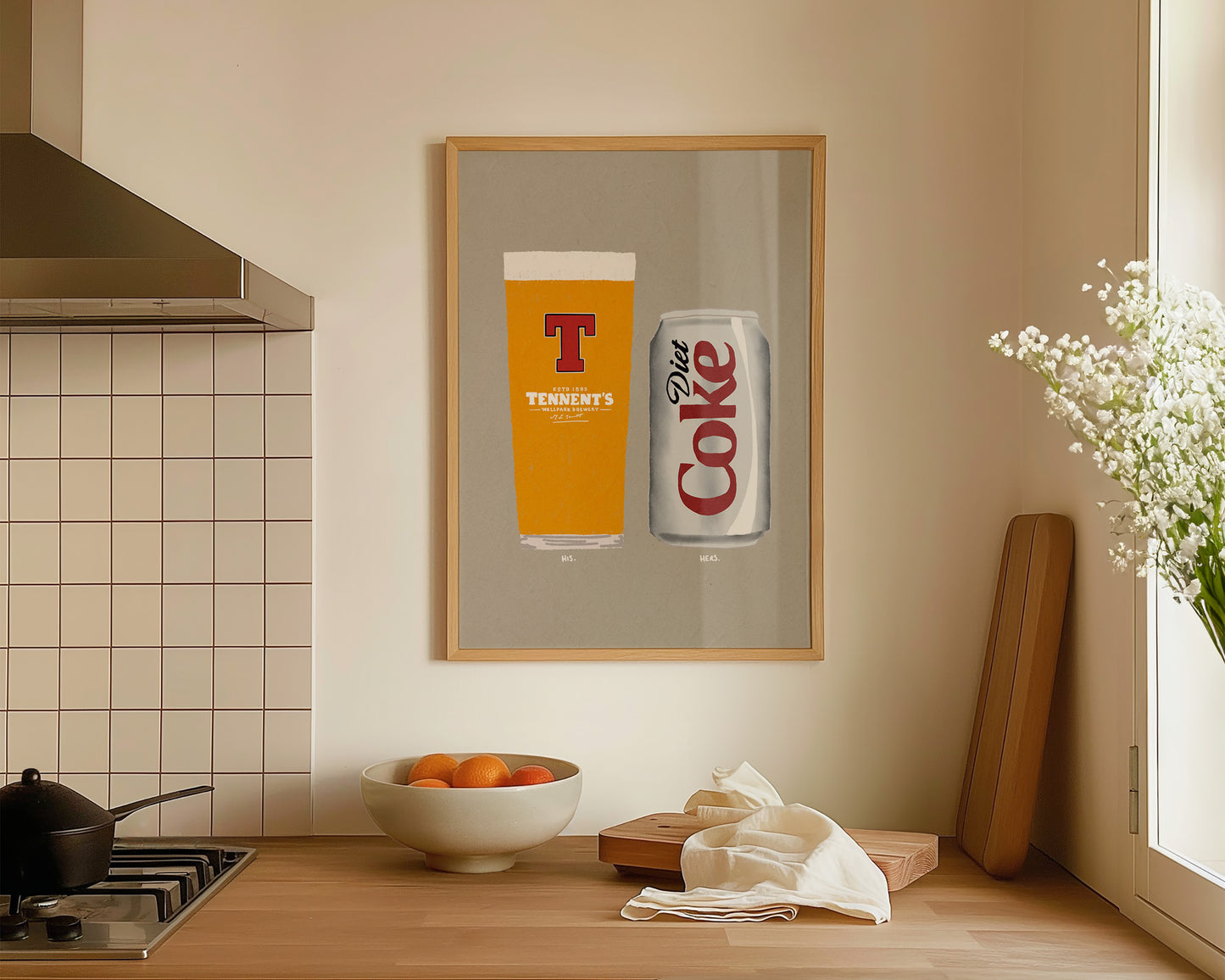 Tennents & Diet Coke Print