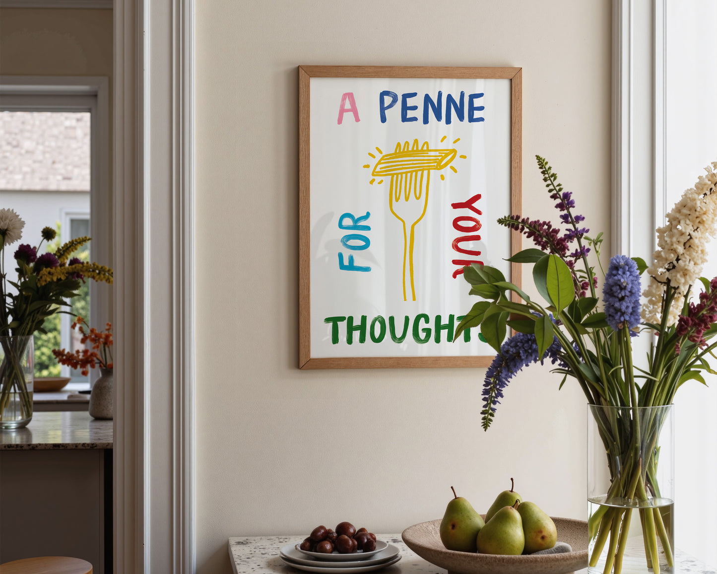 A Penne For Your Thoughts Print