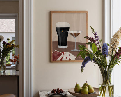 Black Stout & Espresso Martini Date Night Print
