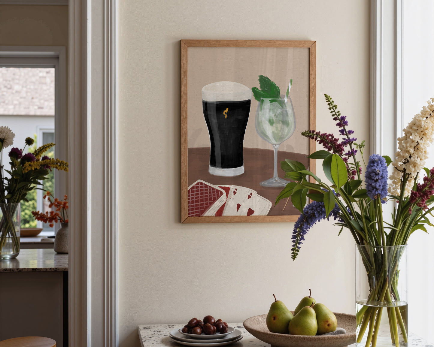 Black Stout & Hugo Spritz Date Night Print