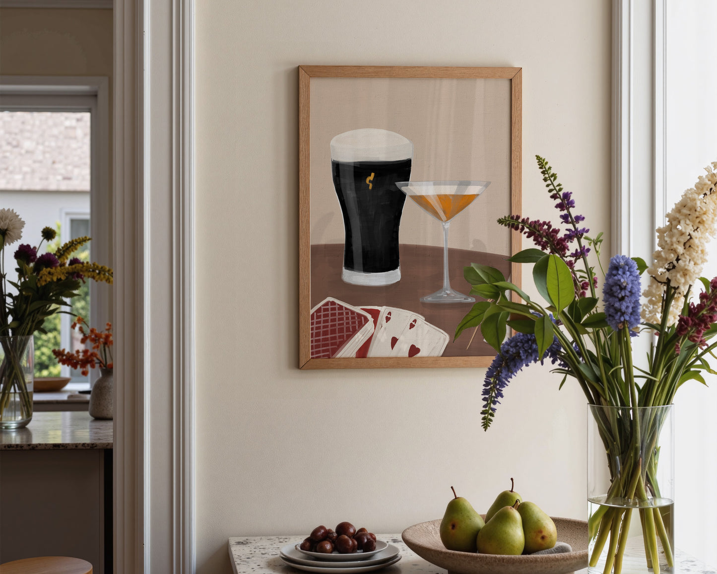 Black Stout & Pornstar Martini Date Night Print