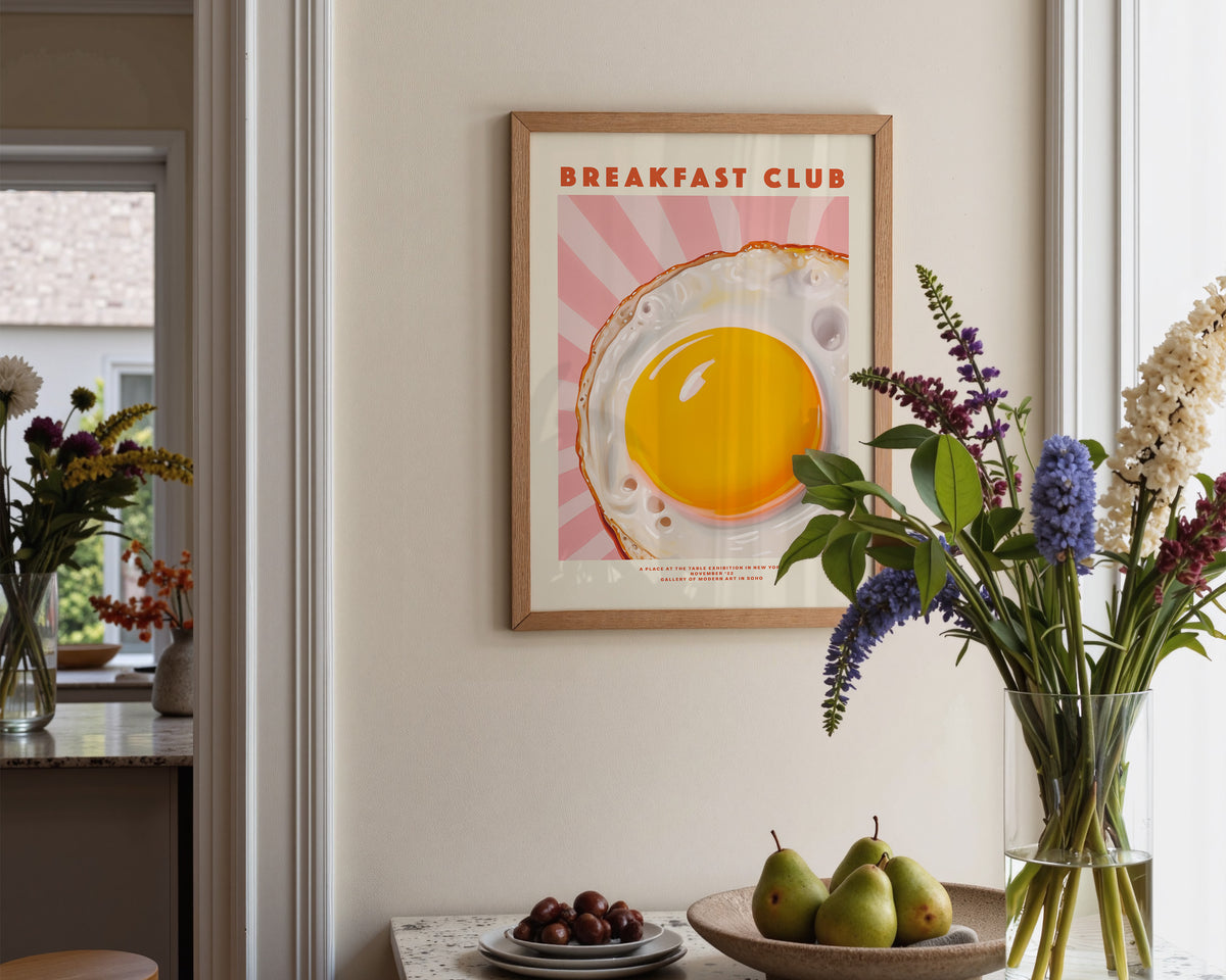 Breakfast Club Egg Print