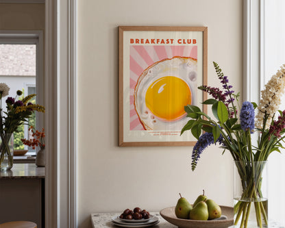 Breakfast Club Egg Print
