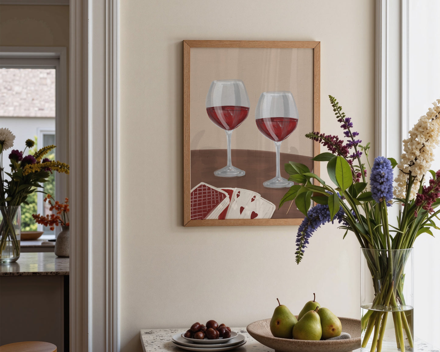 Red Wine Date Night Print