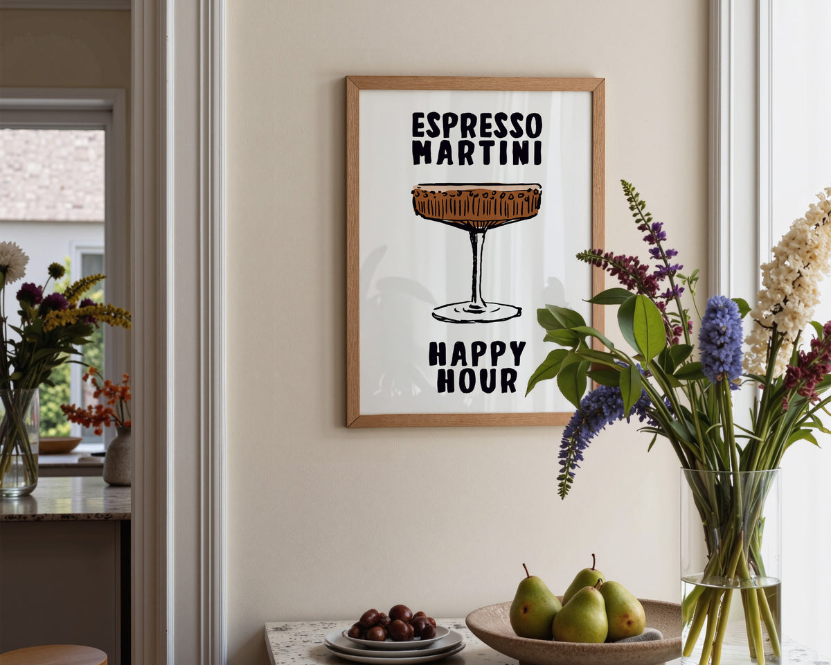 Espresso Martini Happy Hour Print