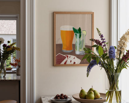 Lager & Mojito Date Night Print