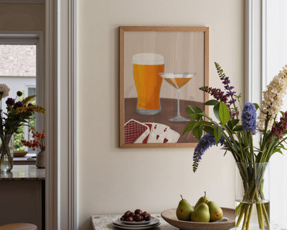Lager & Pornstar Martini Date Night Print