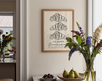 Le Matin Croissant Print