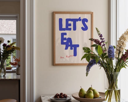 Lets Eat Bon Appetit Print