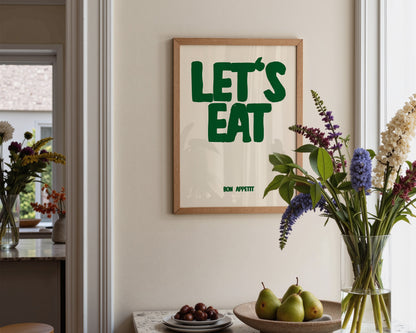 Let's Eat Green Print