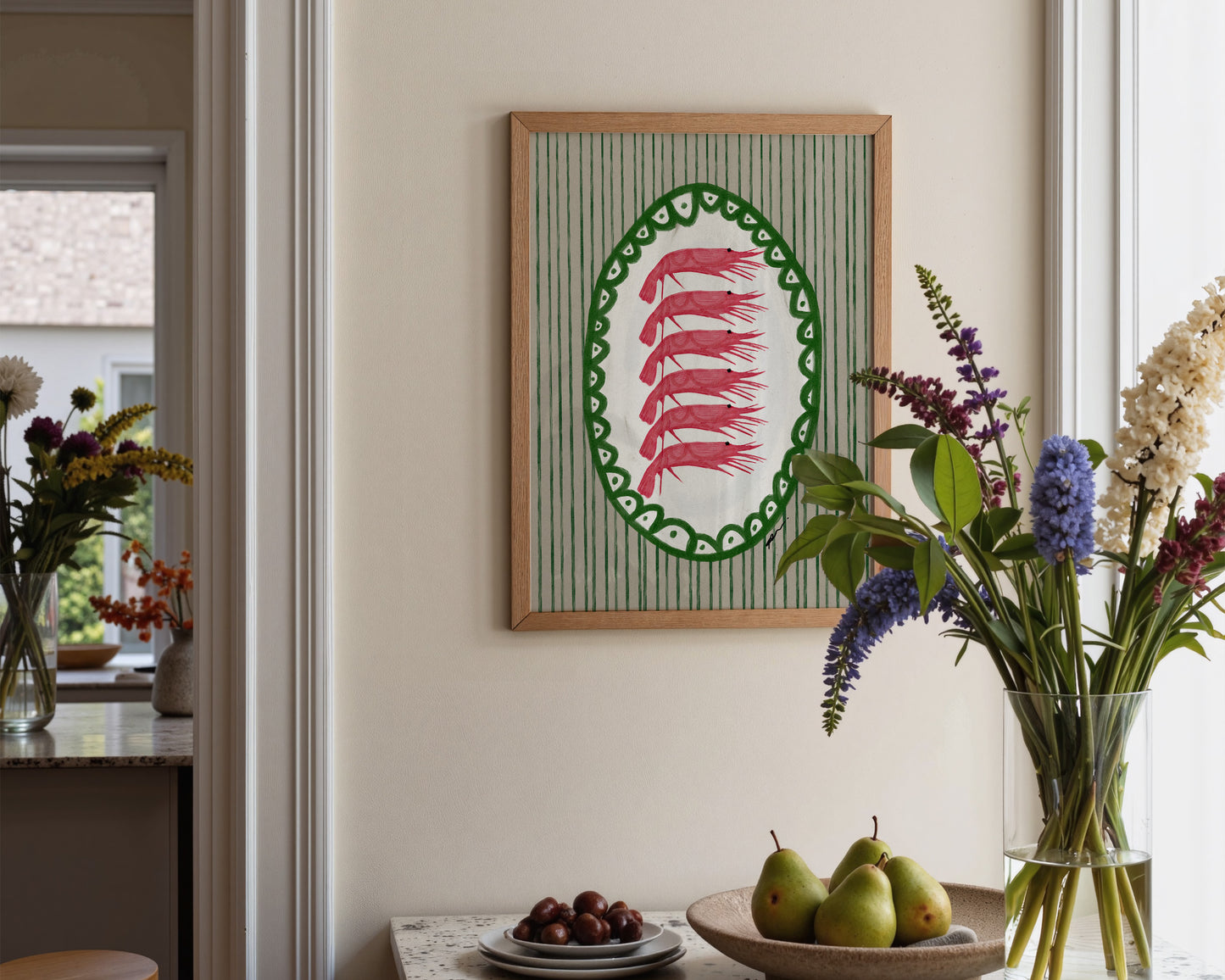 Prawn Platter Print
