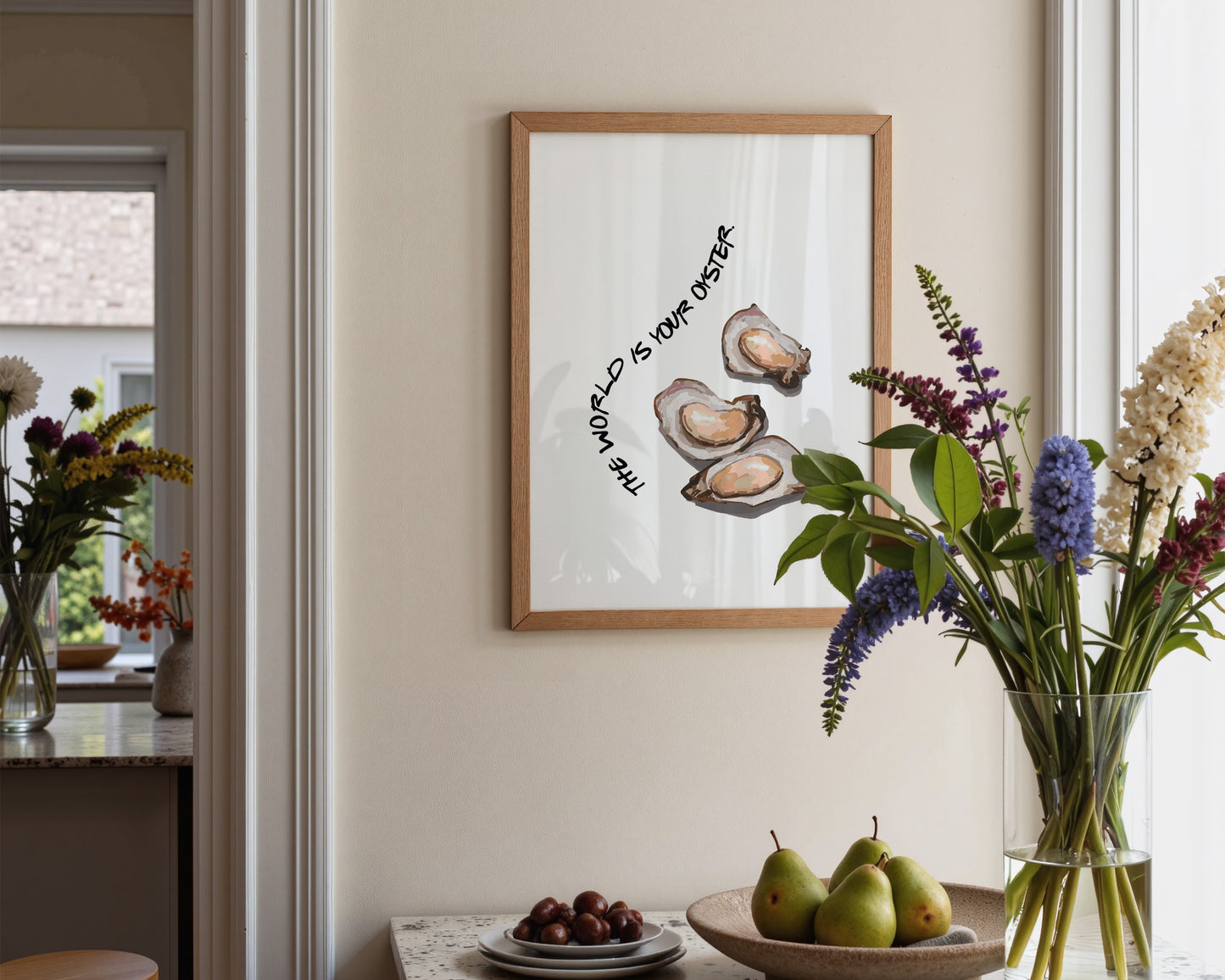World Is Your Oyster Print