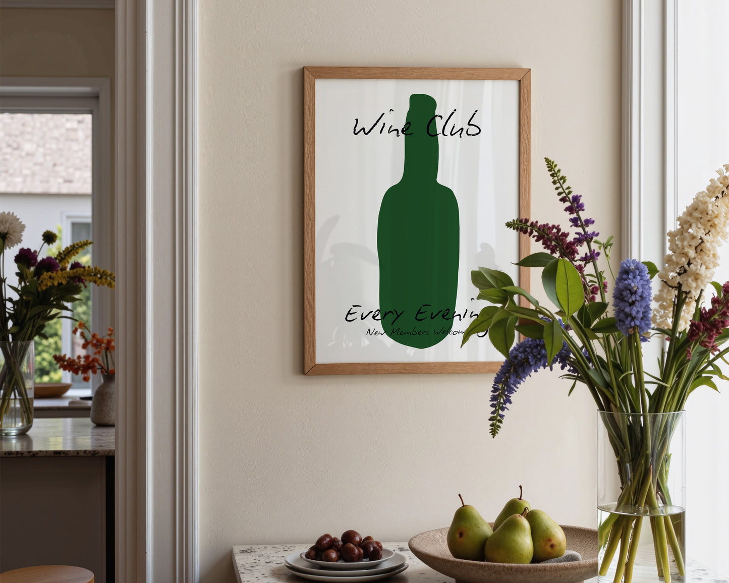 Wine Club Bottle Print