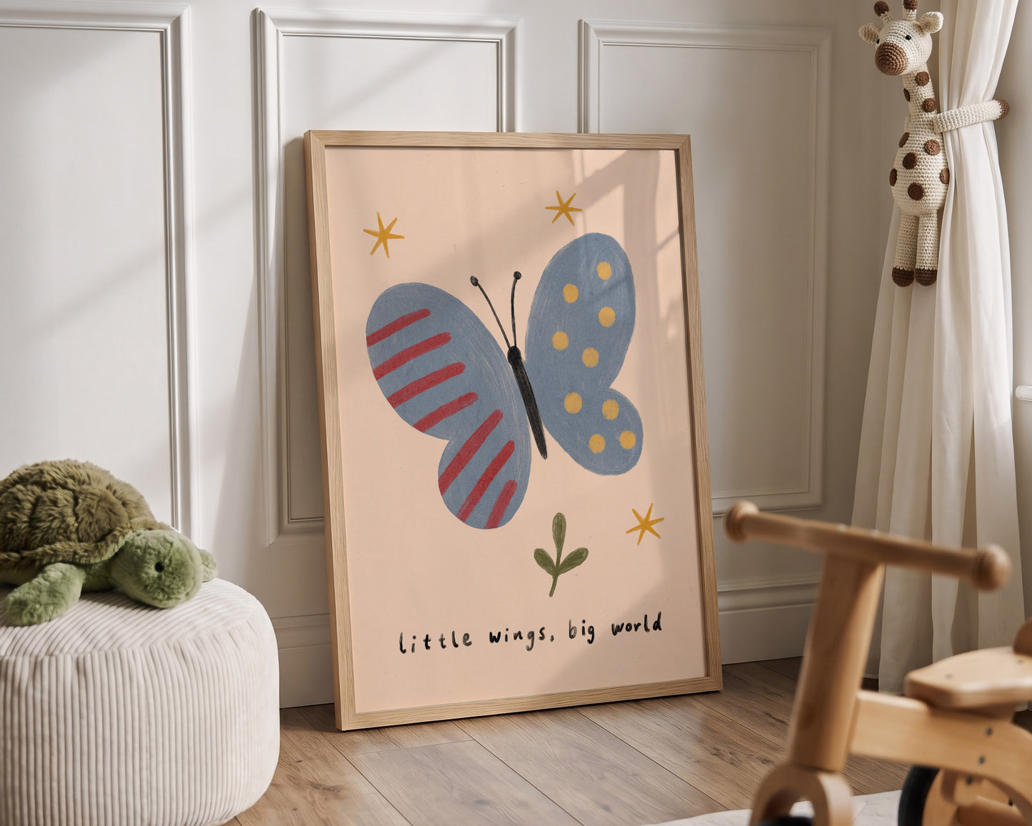 Little Wings Big World Print
