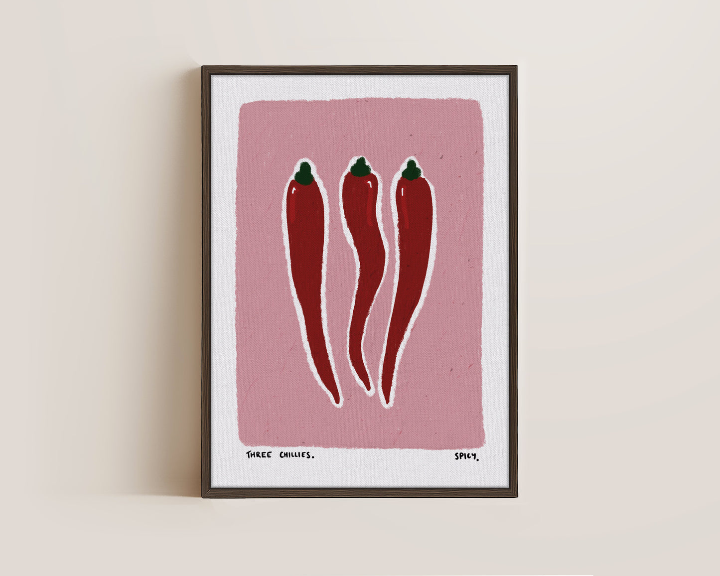 Three Chillis Canvas