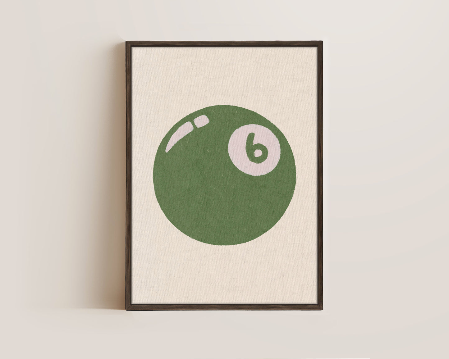 6 Ball Green Canvas
