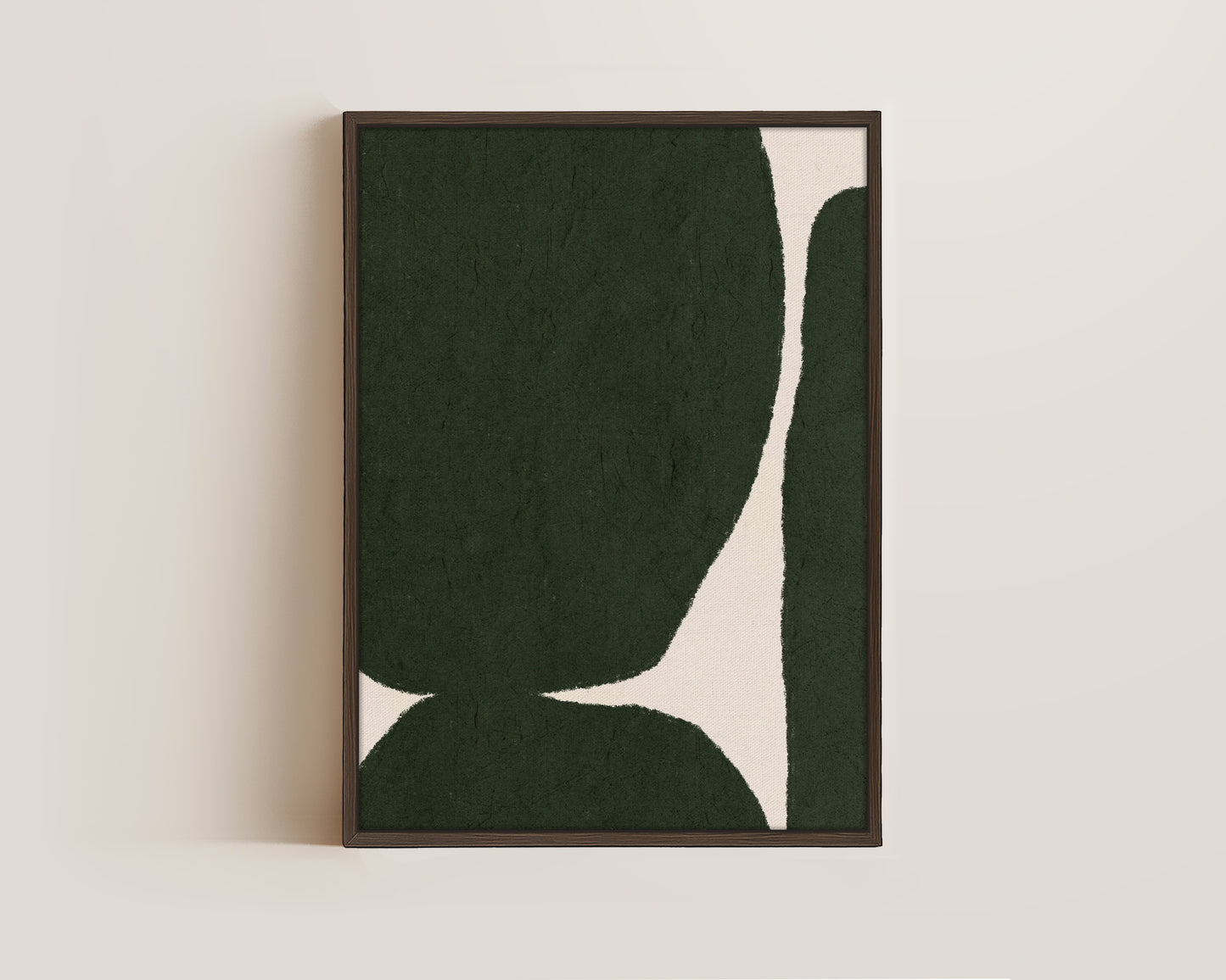 Green Shapes Canvas