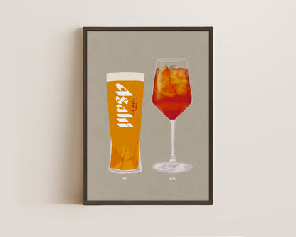Asahi & Aperol Spritz Canvas