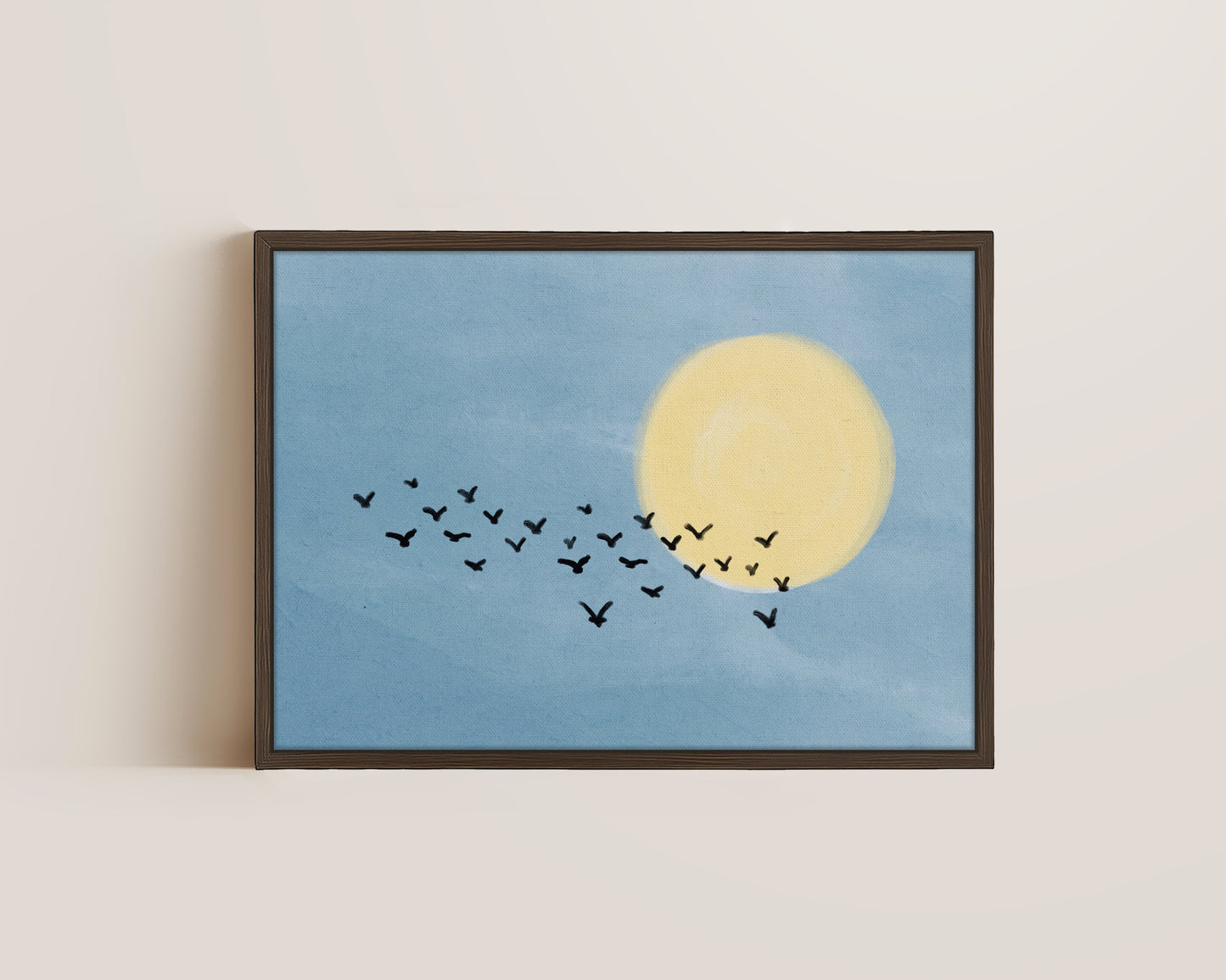 Birds Flocking Canvas