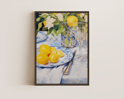 Bowl Of Lemons Canvas