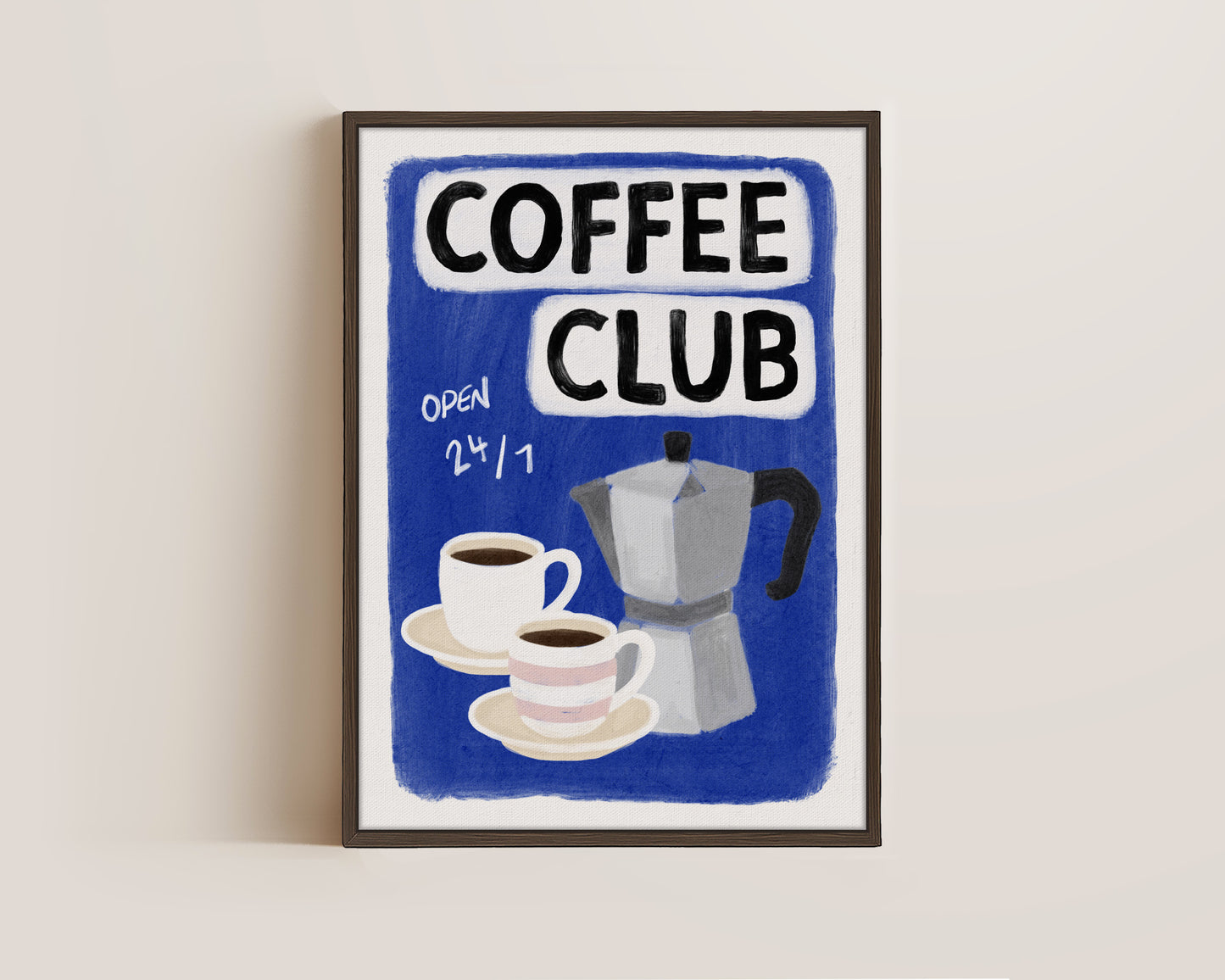 Coffee Club 24/7 Blue Canvas