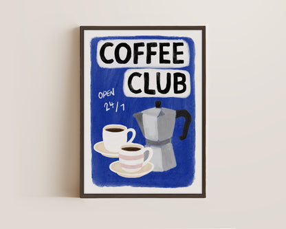 Coffee Club 24/7 Blue Canvas