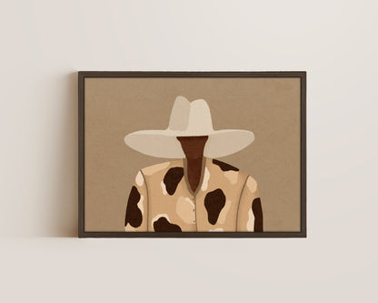 Cow Print Chic Canvas
