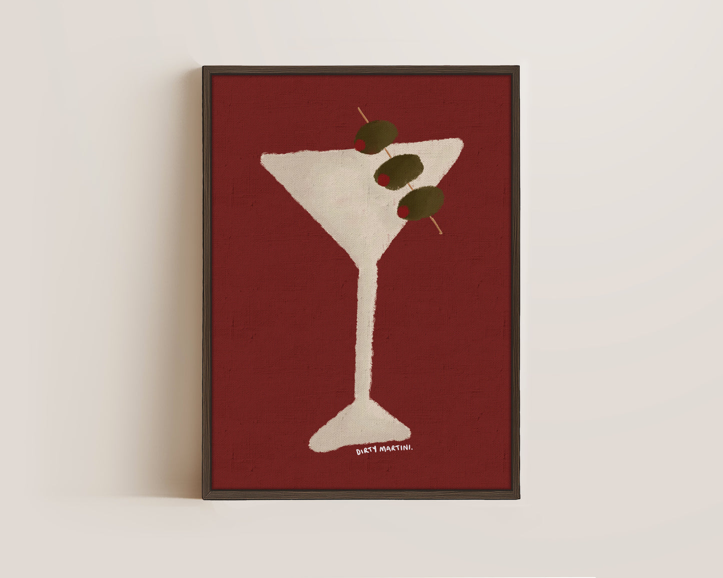 Dirty Martini Oil Canvas