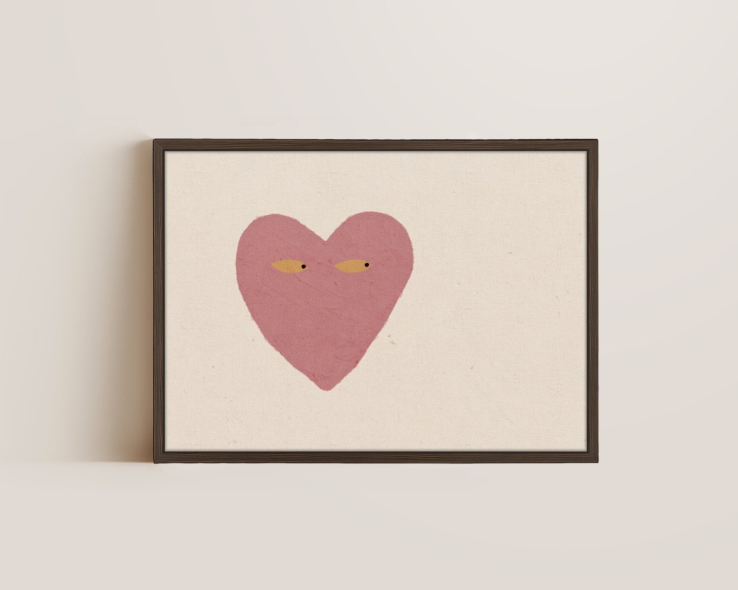 Dusty Pink Side Eye Canvas