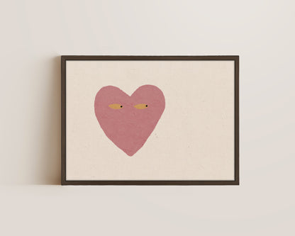 Dusty Pink Side Eye Canvas