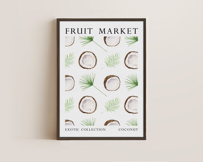 Fruit Market Coconut Canvas