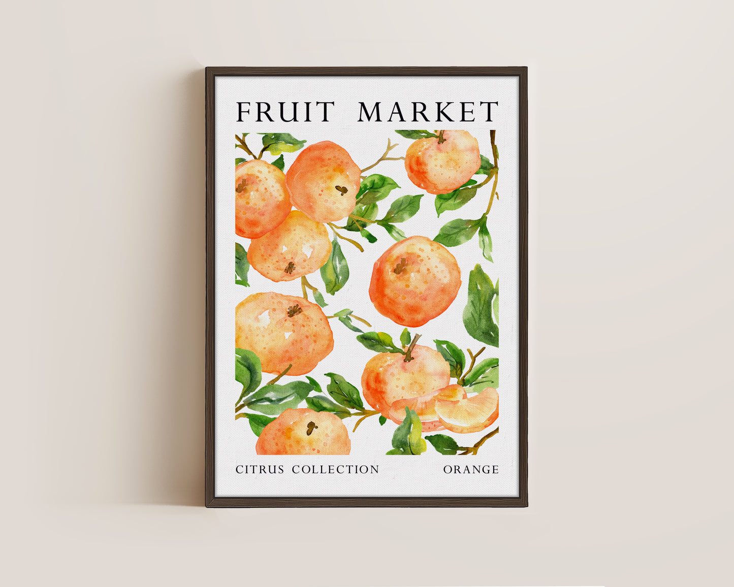 Fruit Market Orange Canvas
