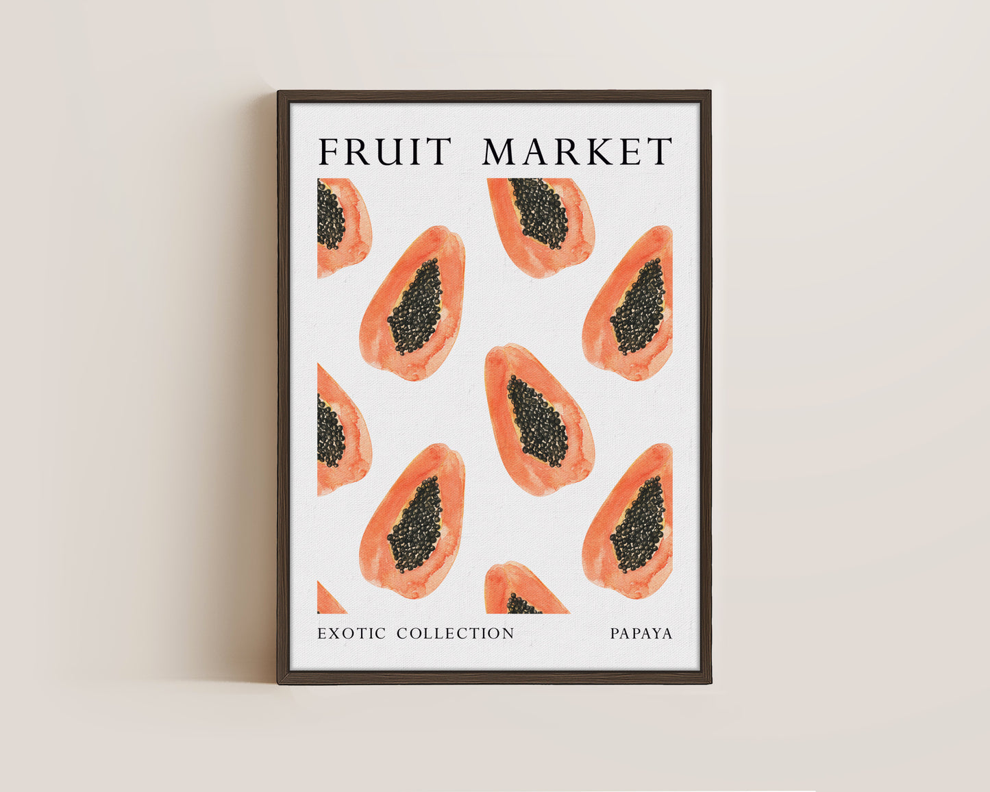 Fruit Market Papaya Canvas