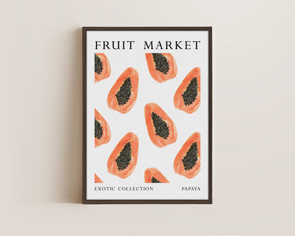 Fruit Market Papaya Canvas
