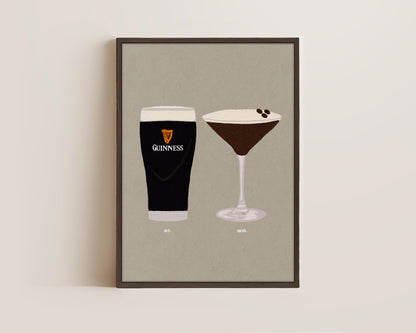 Guinness & Espresso Martini Canvas