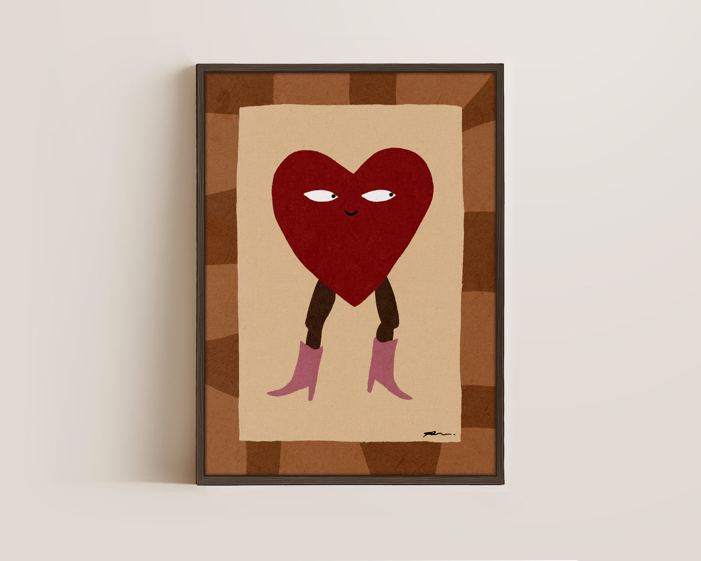 Heart Cowgirl Canvas