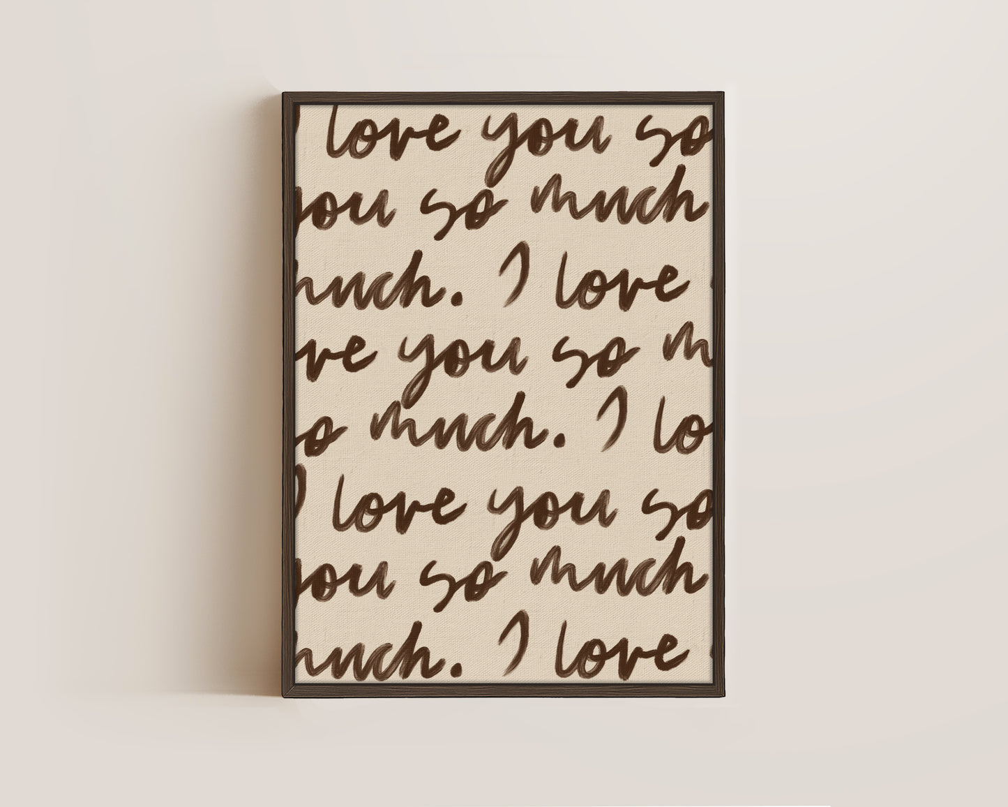 I Love You So Much Portrait Canvas