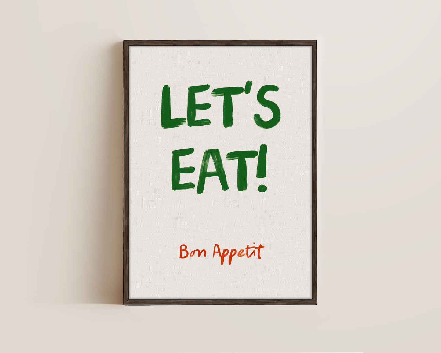 Let's Eat Canvas