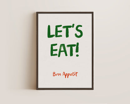 Let's Eat Canvas