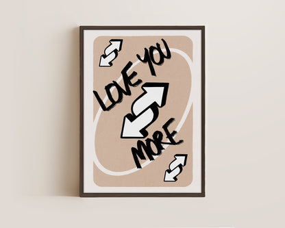 Love You More Neutral Canvas