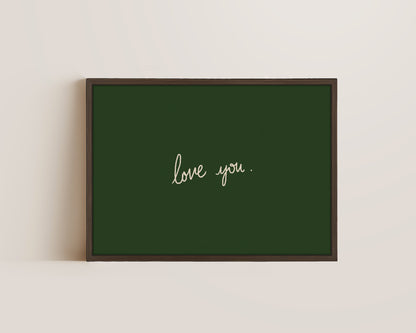 Love You Canvas