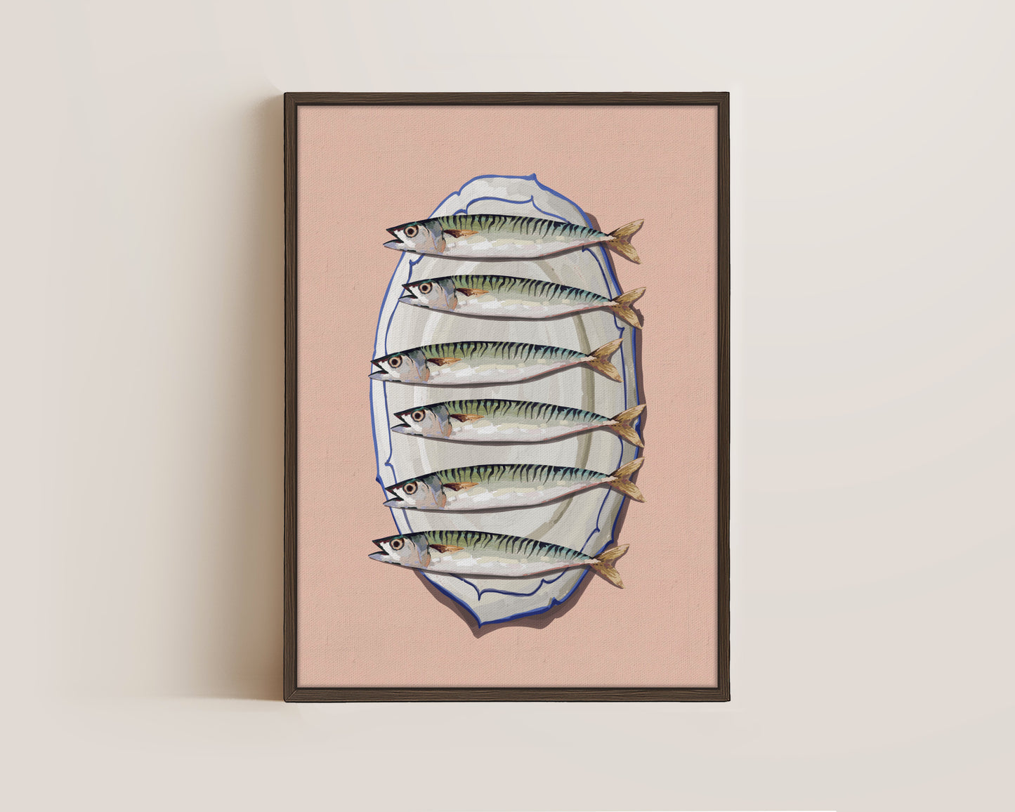 Mackerel Platter Canvas