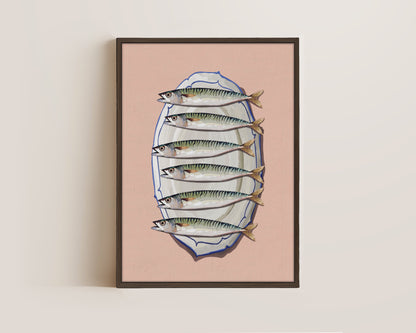 Mackerel Platter Canvas