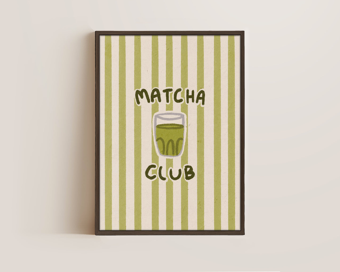 Matcha Club Stripes Canvas
