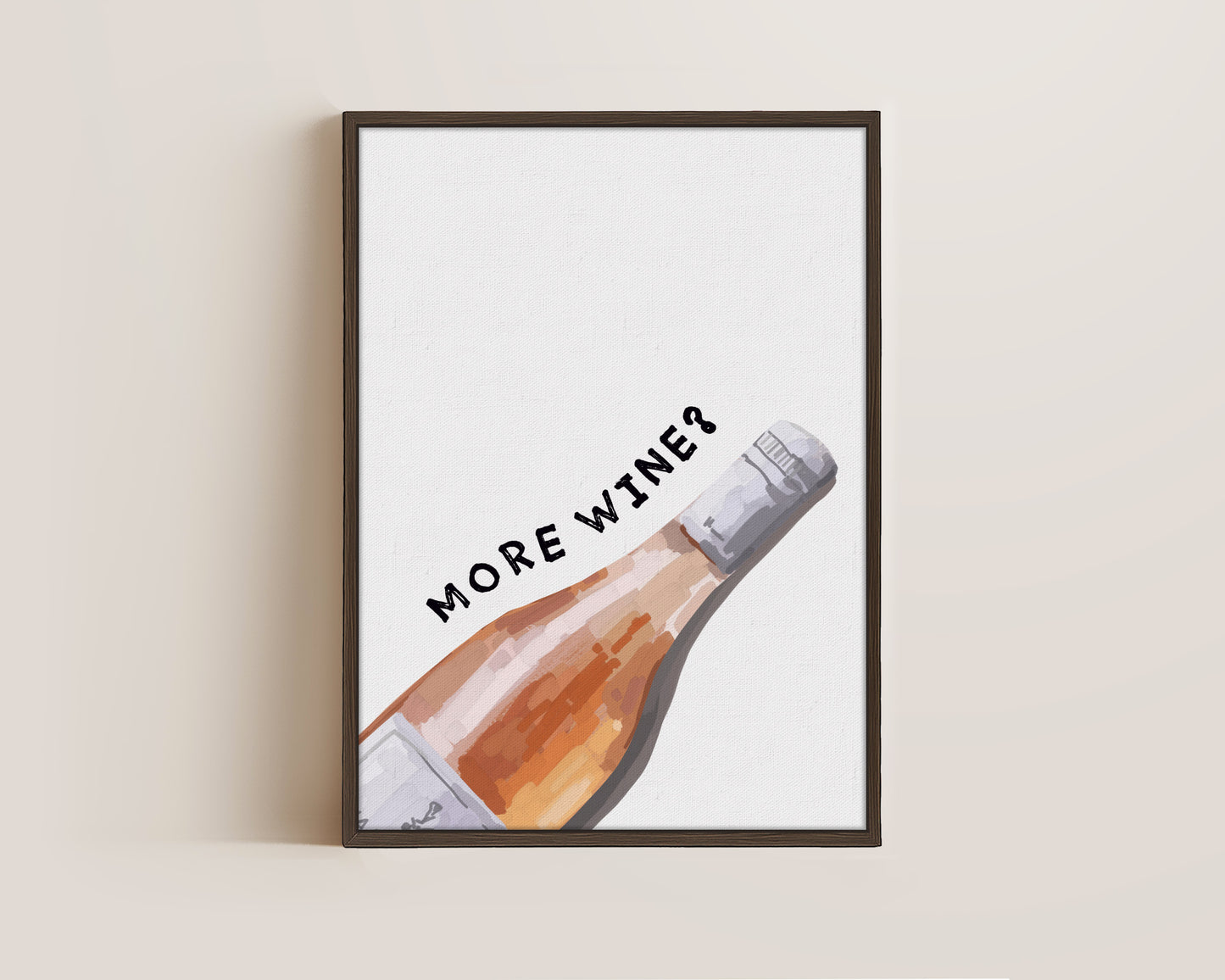 More Wine Canvas