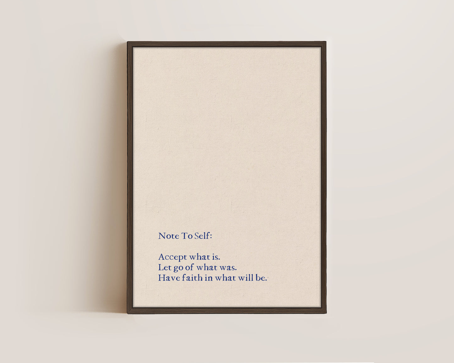 Note To Self Canvas