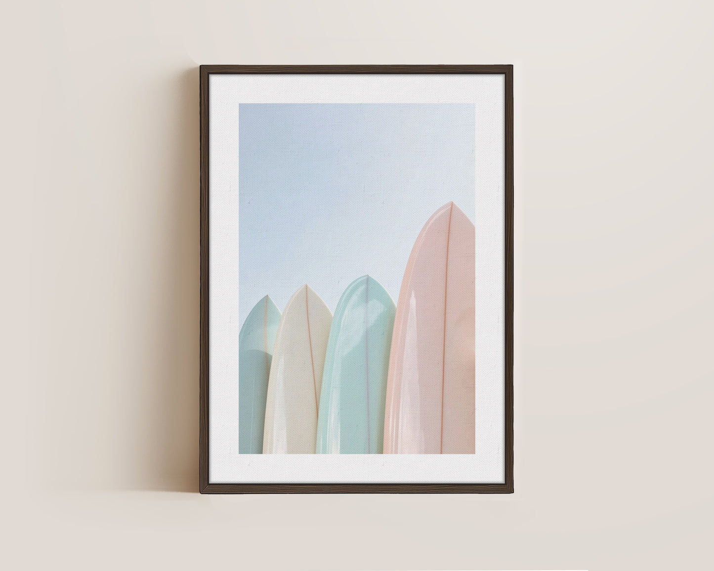Pastel Surfboards Canvas
