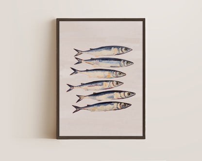 Blush Pink Sardines Canvas