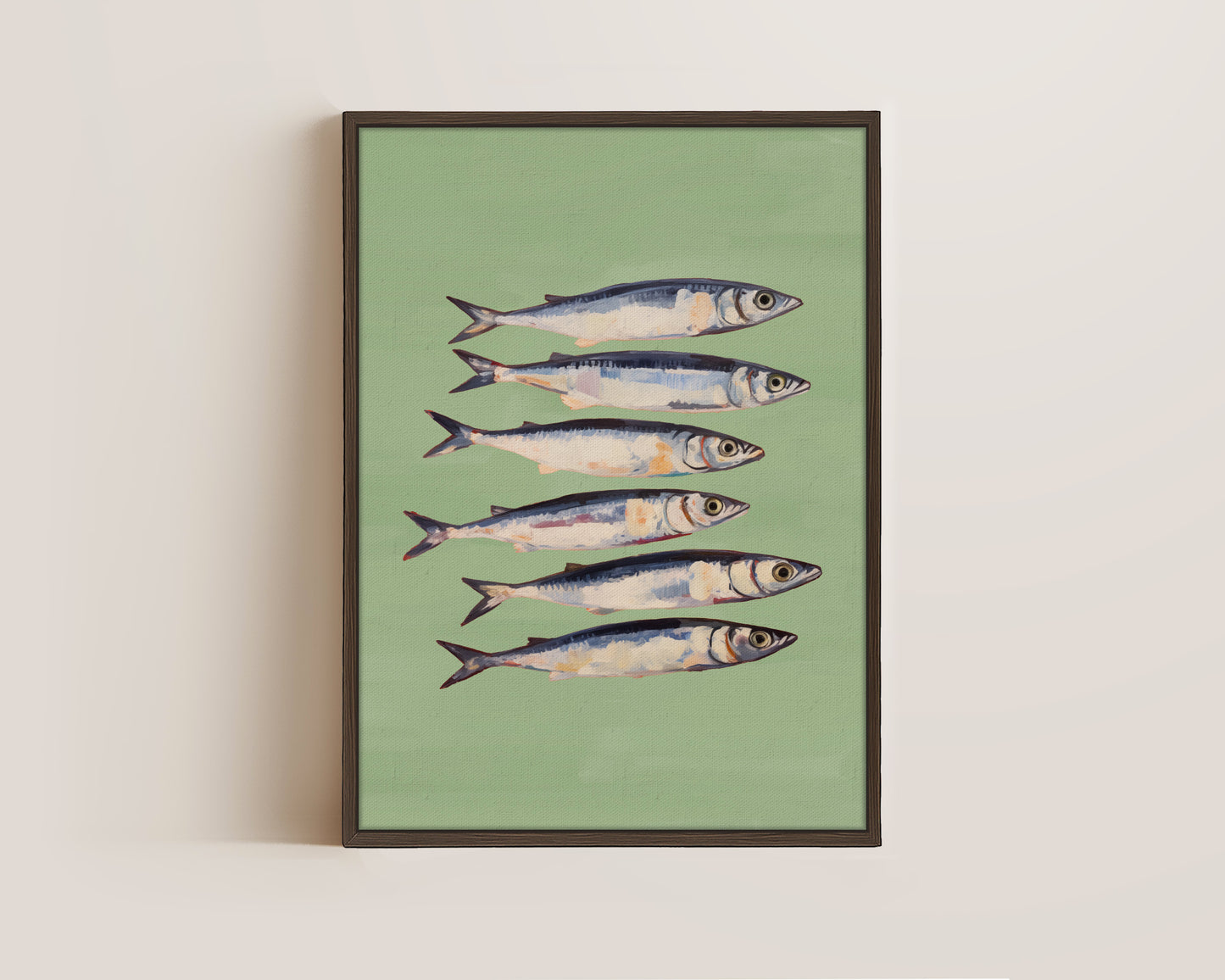 Green Sardines Canvas