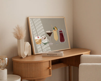 Five Drinks Print